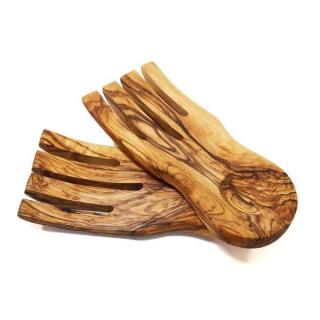 Šalátové ruky z olivového dreva 20 cm