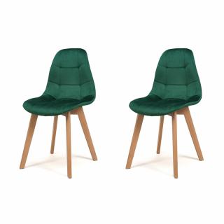 PROXIMA.store - Čalúnená jedálenska stolička VEGAS - 2 ks (set) FARBA: zelená