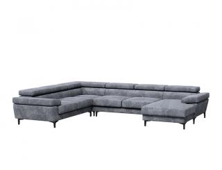 PROXIMA.store - Čalúnená sedačka AMSTERDAM MAX DRUH LÁTKY: CHILL ME - 2, FARBA NÔH: čierna