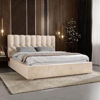 PROXIMA.store - Luxusná čalúnená posteľ PERLA ROZMER: 200 x 200 cm, SKUPINA LÁTOK: Skupina 1