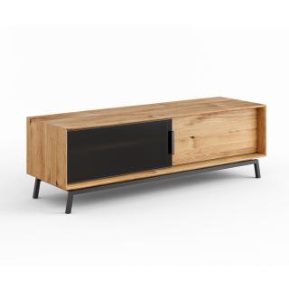 PROXIMA.store - Luxusný dubový TV stolík - MODERN LOFT FARBA: dub, ROZMER: dĺžka TV stolíka 120 cm