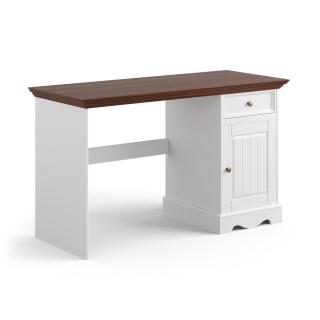 PROXIMA.store - Rustikálny písací stôl 1.1 - BELLUNO ELEGANTE FARBA: biela - orech