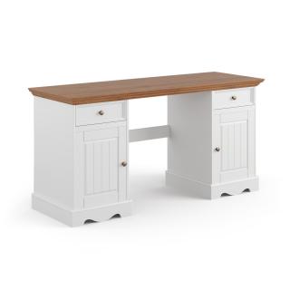 PROXIMA.store - Rustikálny písací stôl 2.2 - BELLUNO ELEGANTE FARBA: biela - dub