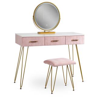 PROXIMA.store - Toaletný stolík SANDY FARBA: ružová
