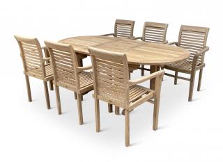 PROXIMA.store - Záhradný teakový set AFLI