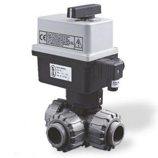 Trojcestný ventil s elektrickým pohonom FIP T 50mm 240V
