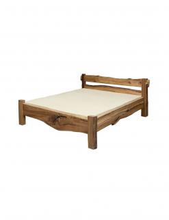 Mrava Manželská brestová posteľ CORONA Povrchová úprava: olejovosk, Rozmer - postelí, roštov, nábytku: 160 x 200 cm