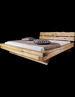 Mrava Manželská smreková posteľ ELISA Materiál nábytku: rustik smrek, Povrchová úprava: olejovosk, Rozmer - postelí, roštov, nábytku: 160 x 200 cm