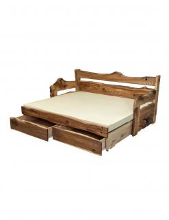 Mrava Masívna posteľ ALMA vysúvacia Rozmer - postelí, roštov, nábytku: 80 x 200 cm