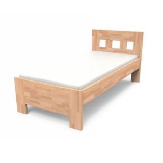 TEXPOL Jednolôžková posteľ z masívu JANA SENIOR Materiál: BUK prírodný, Veľkosť: 190 x 110 cm