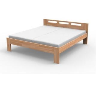 TEXPOL Manželská masívna posteľ NELA Materiál: BUK prírodný, Veľkosť: 210 x 140 cm
