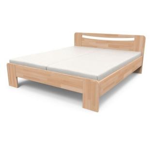TEXPOL Manželská masívna posteľ SOFIA Materiál: BUK morenie čerešňa, Veľkosť: 200 x 160 cm
