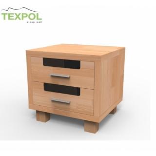 TEXPOL Masívny nočný stolík SALMA Materiál: DUB prírodný