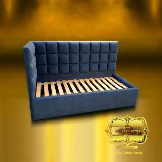 VIN MARKUS Jednolôžková luxusná posteľ AMAN CHESTERFIELD Rozmer: 200x120