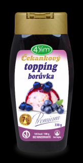 4slim Čakankový topping ovocný 330 g - 3 príchute Zvoľ príchuť: Čuroriedka