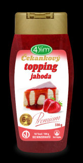 4slim Čakankový topping ovocný 330 g - 3 príchute Zvoľ príchuť: Jahoda