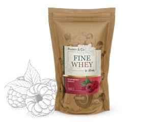 FINE WHEY – prírodný proteín sladený stéviou 1 kg Zvoľ príchuť: Raspberry cream