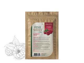 FINE WHEY – prírodný proteín sladený stéviou 30 g Zvoľ príchuť: Raspberry cream