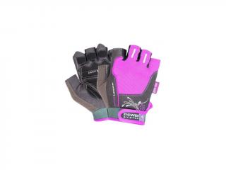 Fitness rukavice WOMANS POWER (POWER SYSTEM) Barva: čierna, Vyber veľkosť: M