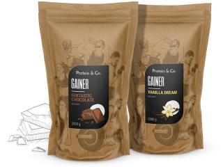 Gainer 4 kg (2 × 2 kg) Zvoľ príchuť: Fantastic chocolate, Zvoľ príchuť: Salted caramel