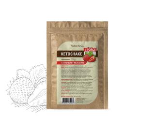 Ketoshake – 1 porcia 30 g Zvoľ príchuť: Strawberry milkshake