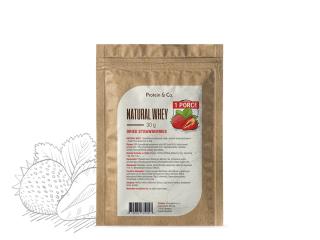 NATURAL WHEY – 30 g Zvoľ príchuť: Dried strawberries