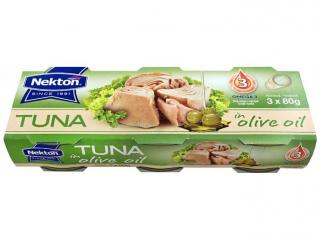 Nektón Tuniak v olivovom oleji 3x80 g