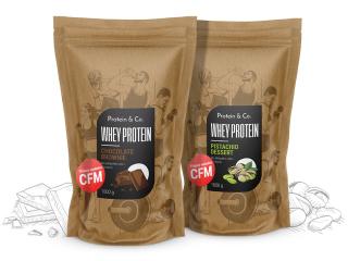 Protein&Co. CFM WHEY PROTEIN 80 1 kg + 1 kg AKCIA Zvoľ príchuť: Biscuit cookie, Zvoľ príchuť: Coconut milk