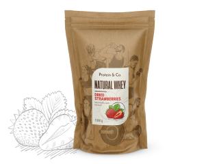 Protein&Co. Natural Whey 1 kg Váha: 1 000 g, Zvoľ príchuť: Dried strawberries