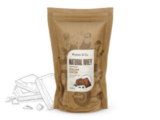 Protein&Co. Natural Whey 1 kg Váha: 1 000 g, Zvoľ príchuť: Italian cocoa