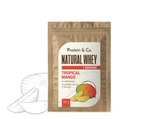 Protein&Co. NATURAL WHEY 30 g Zvoľ príchuť: Tropical mango