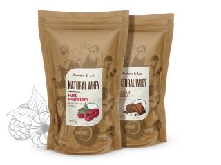 Protein&Co. NATURAL WHEY prémiový proteín bez chémie 2 kg Zvoľ príchuť: Dried strawberries, Zvoľ príchuť: Italian cocoa