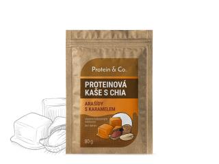 Protein&co. Proteínová kaša s chia 80 g Zvoľ príchuť produktu: Karamel a arašidy