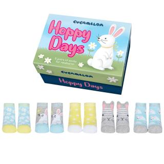 Detské veselé ponožky Hoppy Days veľ.: 0-12 mesiacov