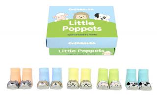 Detské veselé ponožky Little Poppets veľ.: 0-12 mesiacov