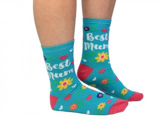 Veselé ponožky Best Mum veľ.: 37-42