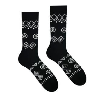 Veselé ponožky Čičman Čierny Velikost: 35-38