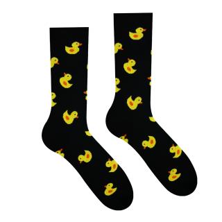 Veselé ponožky Kačička Čierna Velikost: 35-38