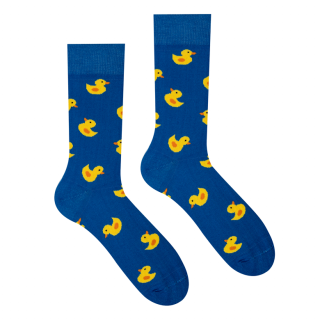 Veselé ponožky Kačička Modrá Velikost: 35-38