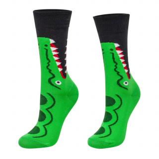 Veselé ponožky krokodíl Veľkosť: 43-45