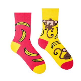 Veselé ponožky Opica - Detské Velikost: 25-29