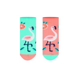 Veselé ponožky Plameniak - členkové Velikost: 35-38