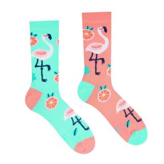 Veselé ponožky Plameniak Velikost: 43-46