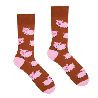 Veselé ponožky Prasiatka Velikost: 35-38