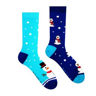Veselé ponožky Snehuliak Velikost: 35-38