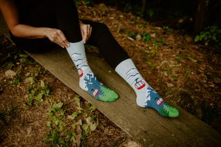 Veselé ponožky Vysoké Tatry - Lanovka Velikost: 35-38