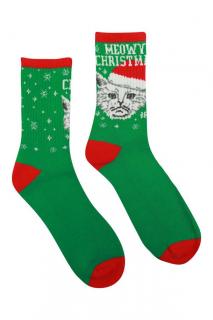 Veselé Termo ponožky Mačka Veľkosť: 43-46