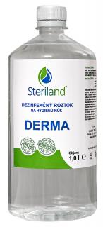 Dezinfekčný roztok na ruky Steriland DERMA; s obsahom HClO 0.025 %; na priame použitie v dávkovači dezinfekcie; 1l