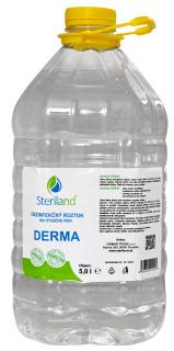 Dezinfekčný roztok na ruky Steriland DERMA; s obsahom HClO 0.025 %; na priame použitie v dávkovači dezinfekcie; 5l