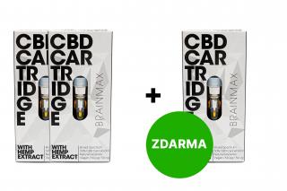 2+1 ZDARMA: BrainMax CéBéDé Cartridge STRONG, náplň do CéBéDé Pen Vapo, 0,5 ml, na zberateľské účely, 50%